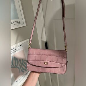 Coach Embossed Croc Hayden Ice Purple Lavender Leather Crossbody Bag C8941 NWOT